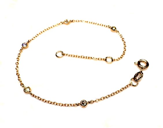 Bracciale CP gioielli Donna 9K in Oro giallo Cubic Zirconia 9K ZIRC ROLO G 1.10 G - 9K ZIRC ROLO G 1.10 G